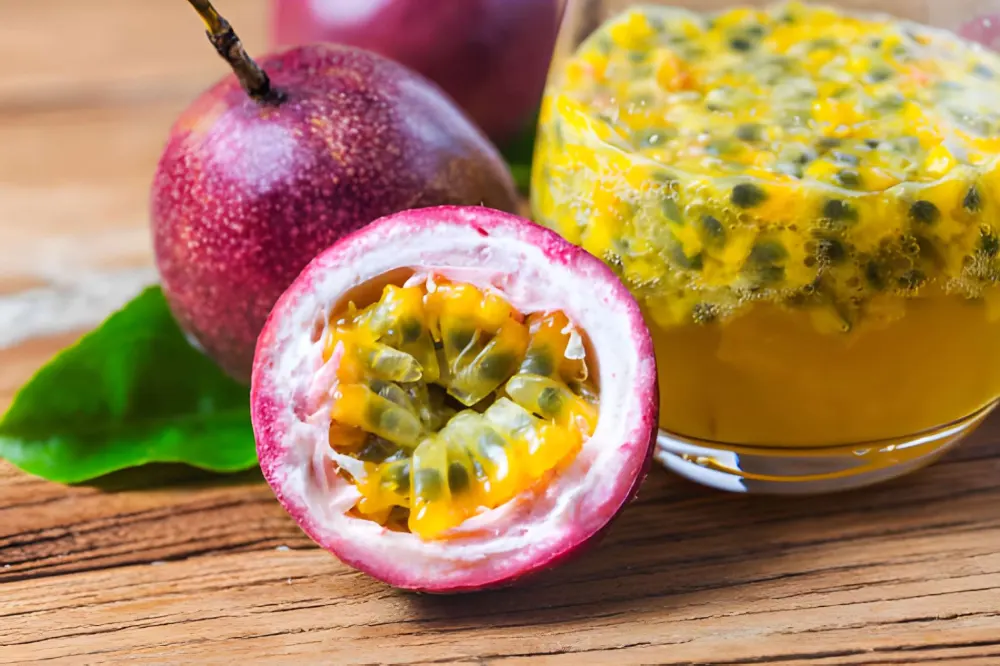 Purée de fruit de la passion avec pépins